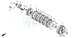 CBF125MA France - (F) drawing CLUTCH