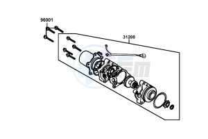 K-PIPE 50 drawing Starting motor