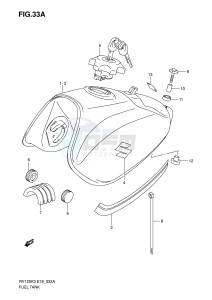 RV125 (E19) VanVan drawing FUEL TANK (MODEL K5 K6 K7)