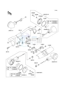 VN 1500 N [VULCAN 1500 CLASSIC FI] (N1-N3) [VULCAN 1500 CLASSIC FI] drawing TURN SIGNALS