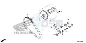 TRX420FE1G TRX420 Europe Direct - (ED) drawing CAM CHAIN/TENSIONER