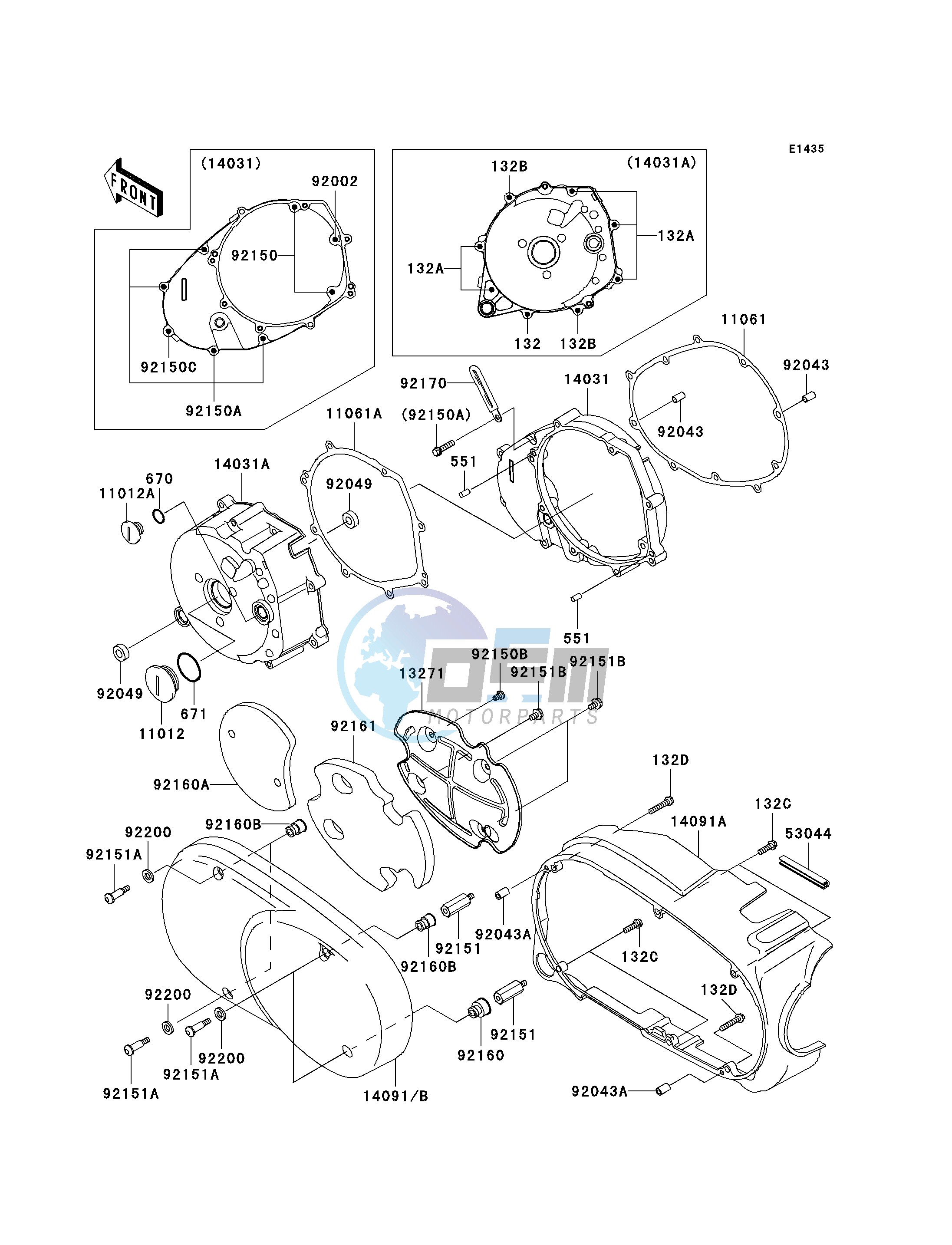 LEFT ENGINE COVER-- S- -