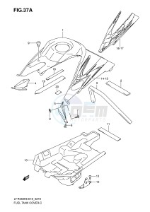 LT-R450 (E19) drawing FUEL TANK COVER (MODEL K8)