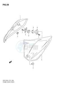 GSF1250 (E21) Bandit drawing FRAME HEAD COVER