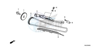 NC750XDE NC750XD Europe Direct - (ED) drawing CAM CHAIN/ TENSIONER