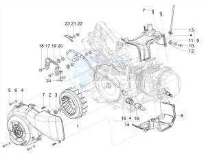 SXL 125 4T 3V drawing Flywheel magneto cover - Oil filter