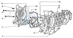 Beverly 200 drawing Crankcase