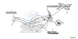 VFR1200X Europe Direct - (ED) drawing MARK (ED,RU,TH,U)