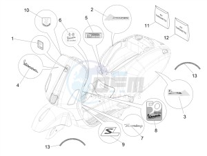 PRIMAVERA 50 4T-3VS E4 (EMEA) drawing Plates - Emblems