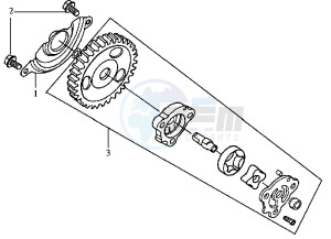 MEGALO 125 drawing OIL PUMP