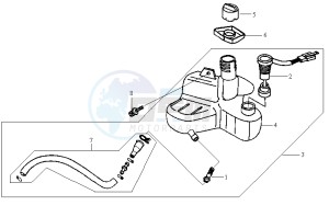 JET 50 KH ENGINE drawing OIL TANK