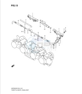 GSF650/S drawing THROTTLE BODY HOSE/JOINT