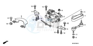 CBR600RR9 France - (F / CMF MME SPC) drawing STEERING DAMPER