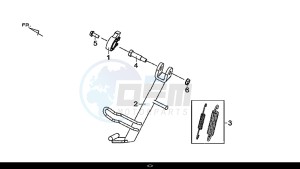 MAXSYM 600 I ABS EXECUTIVE (LX60A4-EU) (E4) (L7-M0) drawing SIDE STAND