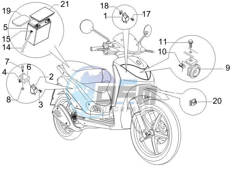 Remote control switches - Battery - Horn