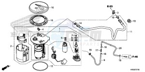 TRX500FA6F TRX500FA ED drawing FUEL PUMP