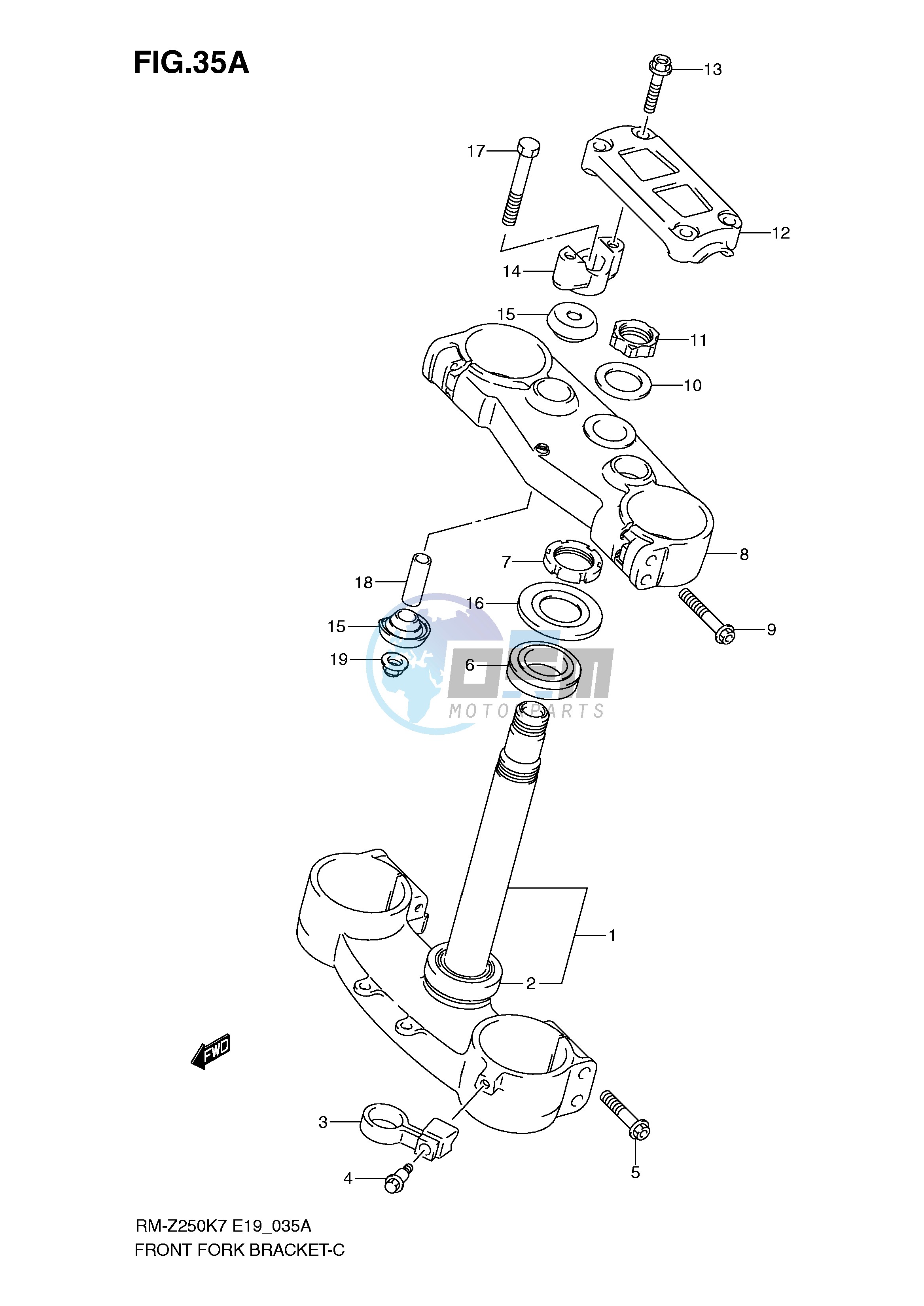 STEERING STEM (MODEL K8 K9)