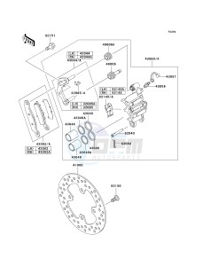 KVF 700 A [PRAIRIE 700 4X4] (A1-A2) [PRAIRIE 700 4X4] drawing FRONT BRAKE