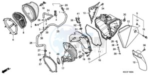 CRF250X9 Australia - (U) drawing AIR CLEANER