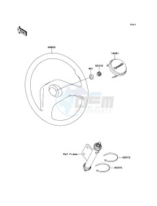 MULE_610_4X4 KAF400ACF EU drawing Steering Wheel