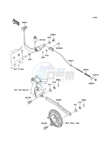 KLX110 KLX110CDF EU drawing Brake Pedal