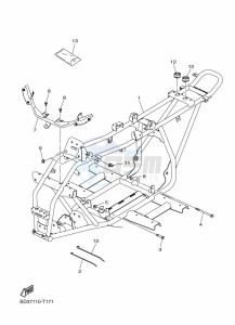 YFM90R (BD3F) drawing FRAME