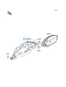 NINJA_ZX-10R_ABS ZX1000KBF FR GB XX (EU ME A(FRICA) drawing Meter(s)