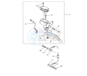 YQ AEROX 50 drawing REAR MASTER CYLINDER