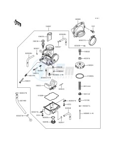 KDX 250 D [KDX250] (D1-D4) [KDX250] drawing CARBURETOR