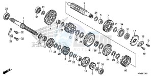 CBR125RF CBR125R 2ED - (2ED) drawing TRANSMISSION