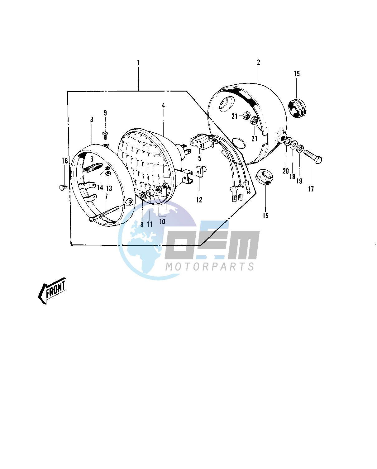 HEADLIGHT -- 70-73- -