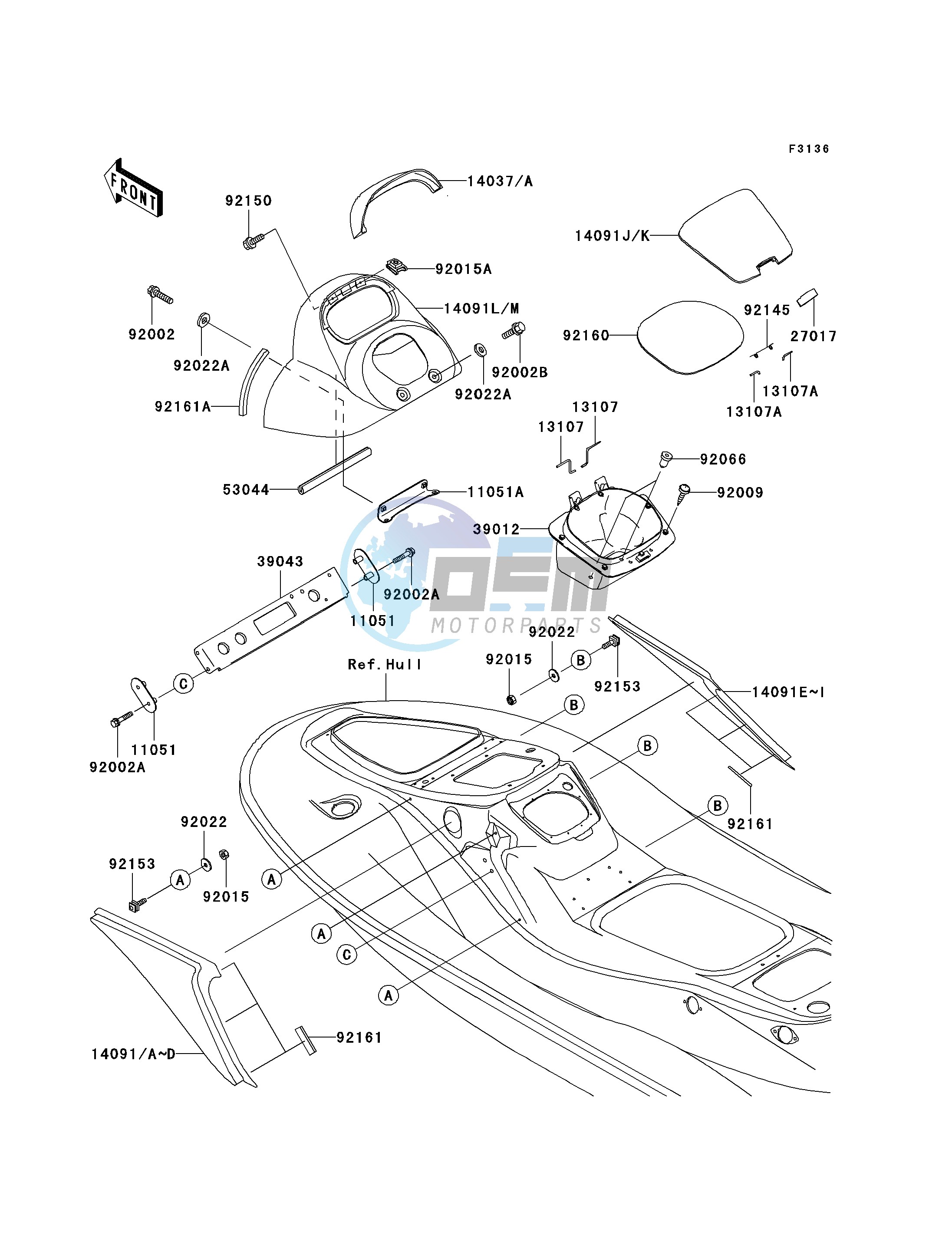 HULL MIDDLE FITTINGS