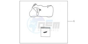 CBR1000RA9 UK - (E / ABS MKH) drawing INDOOR CYCLE COVER