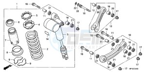 TRX450ERC drawing REAR CUSHION