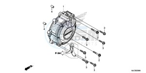 CBR650FAE CBR650FAE 2ED - (2ED) drawing GENERATOR COVER