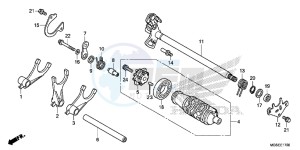 NC700SC drawing GEARSHIFT DRUM (NC700S/ SA)