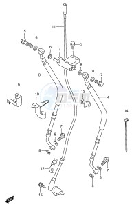 GSF1200 (E2) Bandit drawing FRONT BRAKE HOSE (GSF1200SAV SAW SAX SAY)