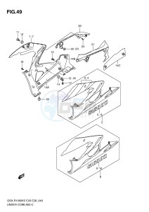 GSX-R1000 (E3-E28) drawing UNDER COWLING (MODEL K5)