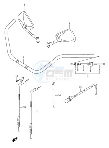 VL1500 (E2) drawing HANDLEBAR