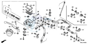 SH125DH UK - (E) drawing REAR CUSHION