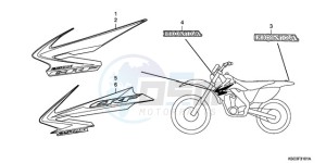 CRF250X9 Australia - (U) drawing MARK (CRF250X8/9)