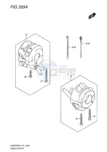 GSX-250 RA drawing HANDLE SWITCH