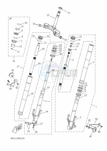 YZF125-A YZF-R125 (BNU1) drawing FRONT FORK