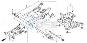 TRX200D FOURTRAX 200 drawing SWINGARM