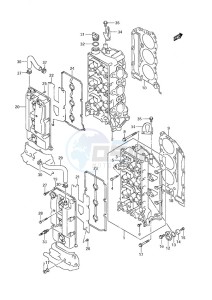 DF 250 drawing Cylinder Head