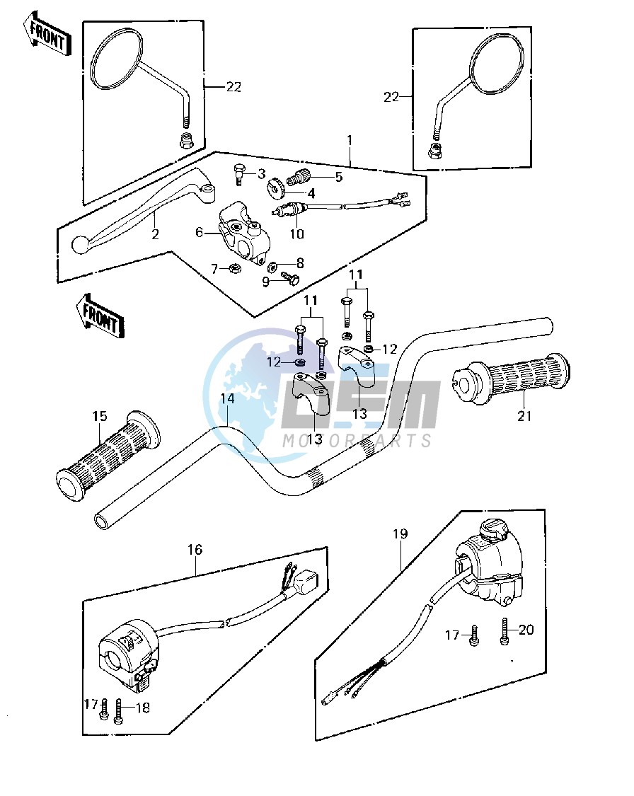 HANDLEBAR -- 79-80 A3_A3A_A4- -