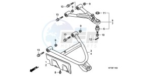 TRX420FAA Australia - (U) drawing FRONT ARM