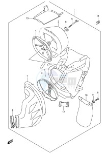 RM250 (E3-E28) drawing AIR CLEANER (MODEL K1 K2)