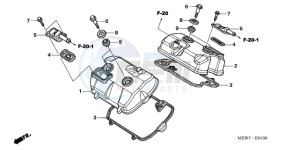 NT700VA UK - (E / MKH) drawing CYLINDER HEAD COVER