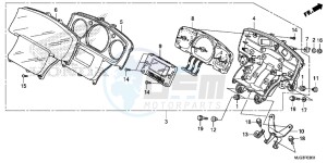 GL1800BD F6B Bagger - GL1800BD UK - (E) drawing METER